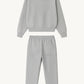 Happy Home centerpiece sweat set heather gray back — limited drop mental health streetwear