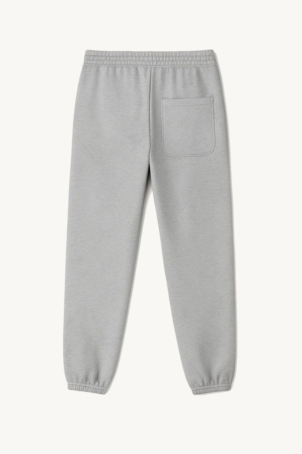 Happy Home centerpiece sweatpants heather gray back — mental health awareness streetwear