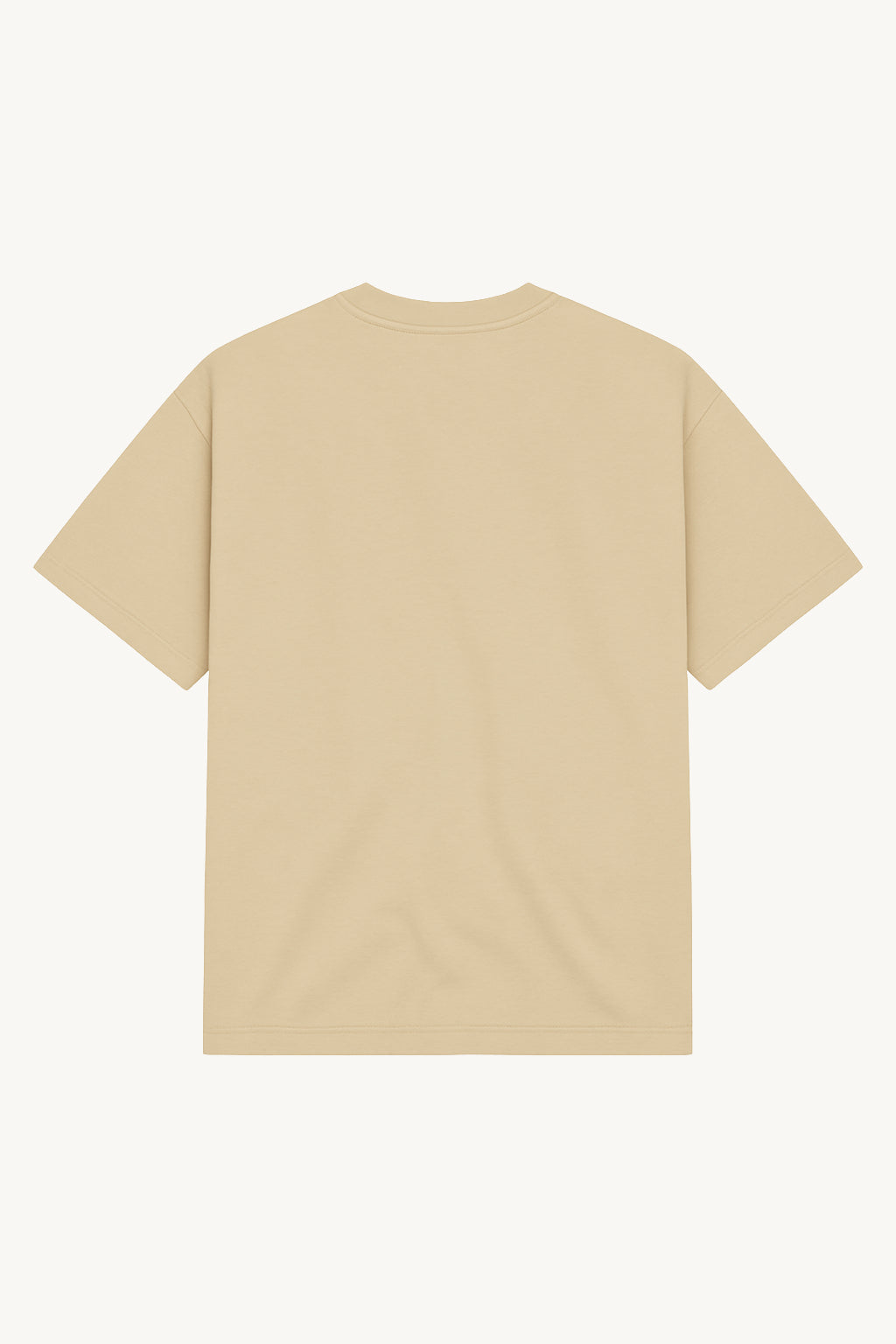Happy Home centerpiece tee sand back — minimal earthy streetwear supports NAMI