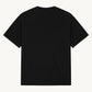 Happy Home centerpiece tee jet black back — oversized 90s fit mental health streetwear