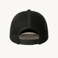 Happy Home centerpiece trucker hat jet black back — streetwear brand supports NAMI