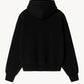 Happy Home centerpiece hoodie jet black back — oversized mental health hoodie