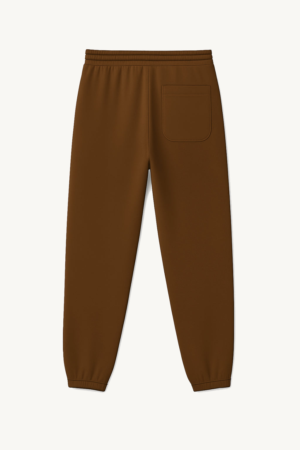 Happy Home centerpiece sweatpants chocolate back — mental health awareness streetwear