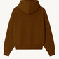 Happy Home centerpiece hoodie chocolate back — oversized founder-owned streetwear