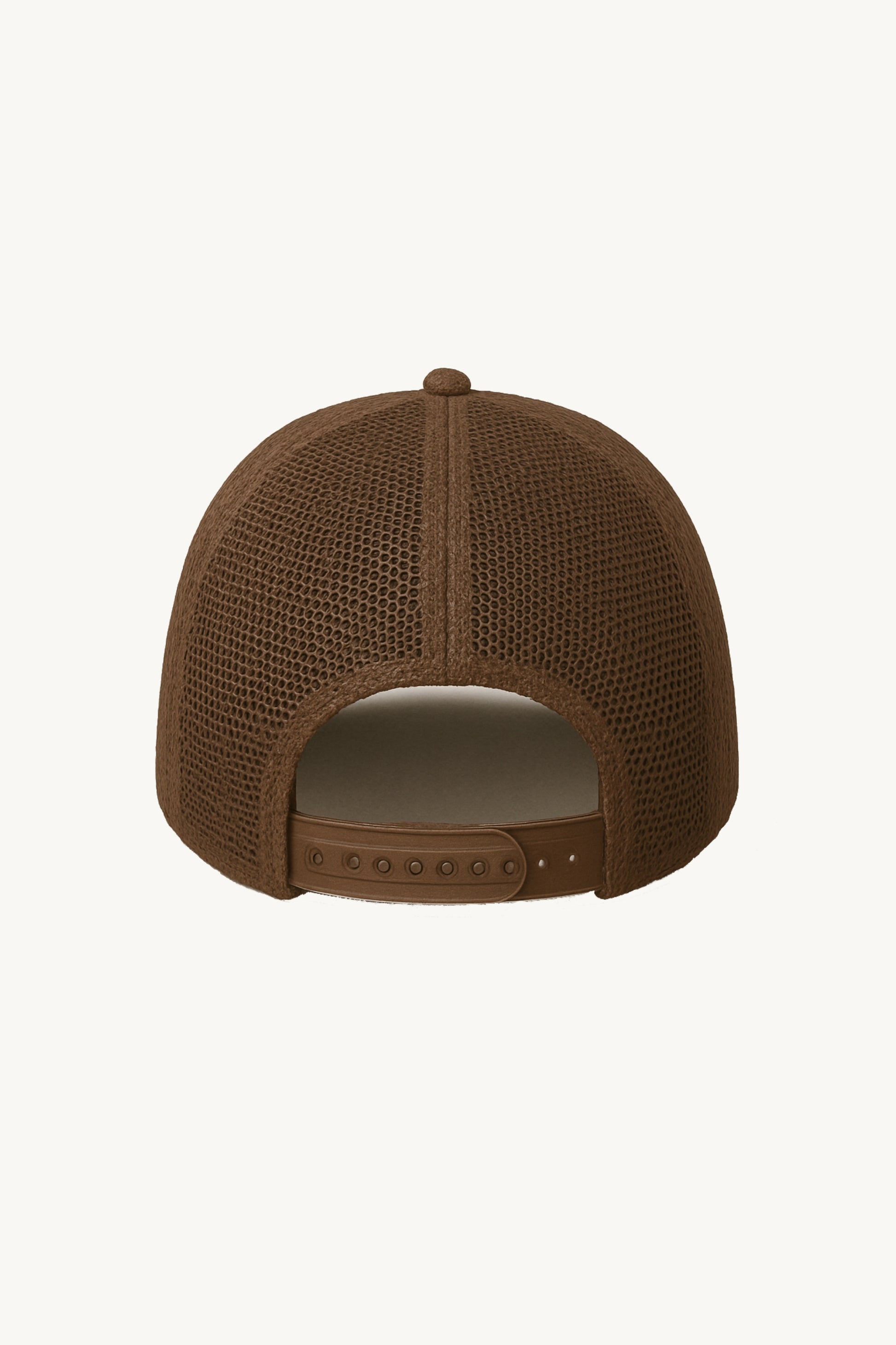 Happy Home centerpiece trucker hat chocolate back — founder-owned streetwear brand