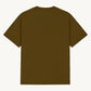 Happy Home centerpiece tee wood back — earthy minimal streetwear supports NAMI